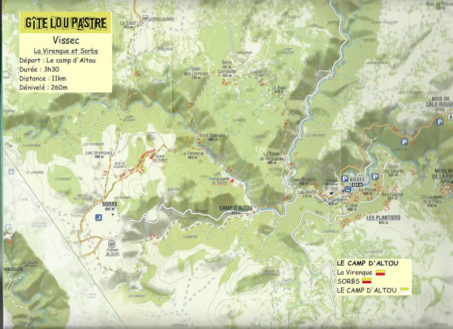 Les gorges de la Virenque et Sorbs au départ de Vissec