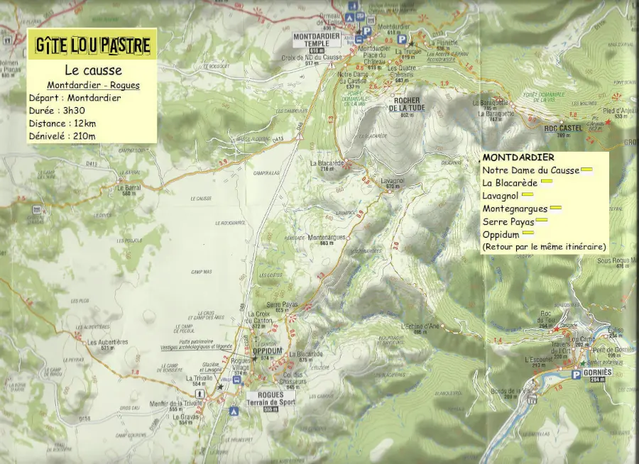 L'oppidum de Rogues au départ de Montdardier