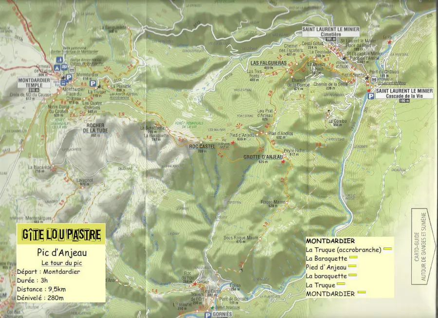 Le pic d'Anjeau au départ de Montdardier
